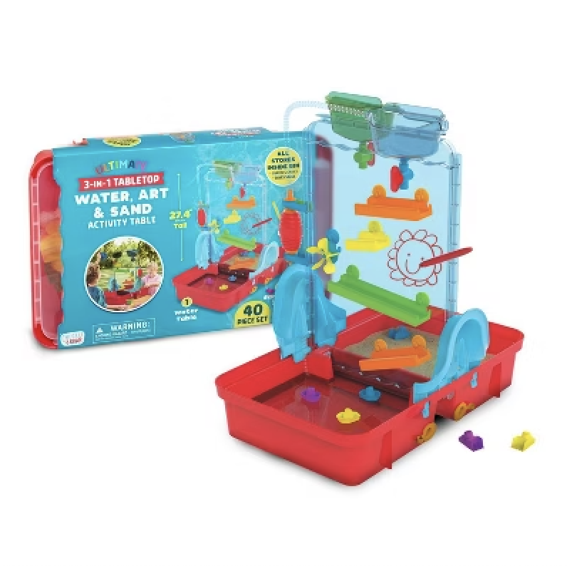 water art and sand activity table chuckle and roar